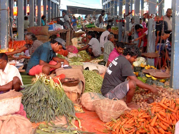 Markthalle in Hikkaduwa